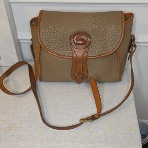 Dooney & Bourke All-Weather Leather Essex crossbody bag in taupe